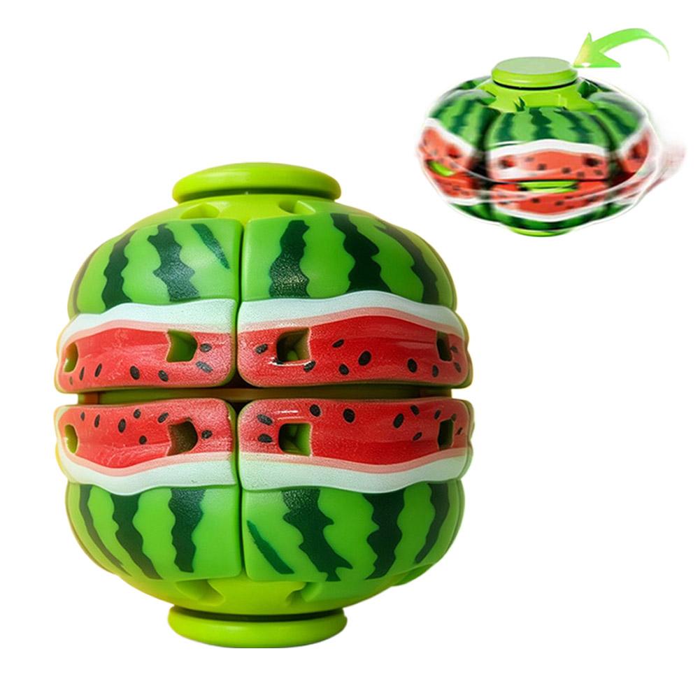 Fruit Spinning Top Magic Ball Fidget Spinner Toy Stress Relief Watermelon Lemon Gyro Puzzle Novelty Adult Gift