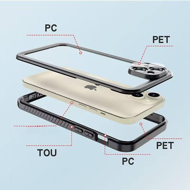 Professionelles 10 Meter wasserdichtes Gehäuse für iPhone15 14 13 11 Pro Max 12 Mini Stoßfestes Sturzschutz-Tauchcover für iPhone Xs Max XR
