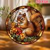 2D Flat Acrylic Cute Squirrel Decoration, No Need for Batteries/electricity, Unique Indoor/outdoor Decoration, Multi-purpose Traditional Style,