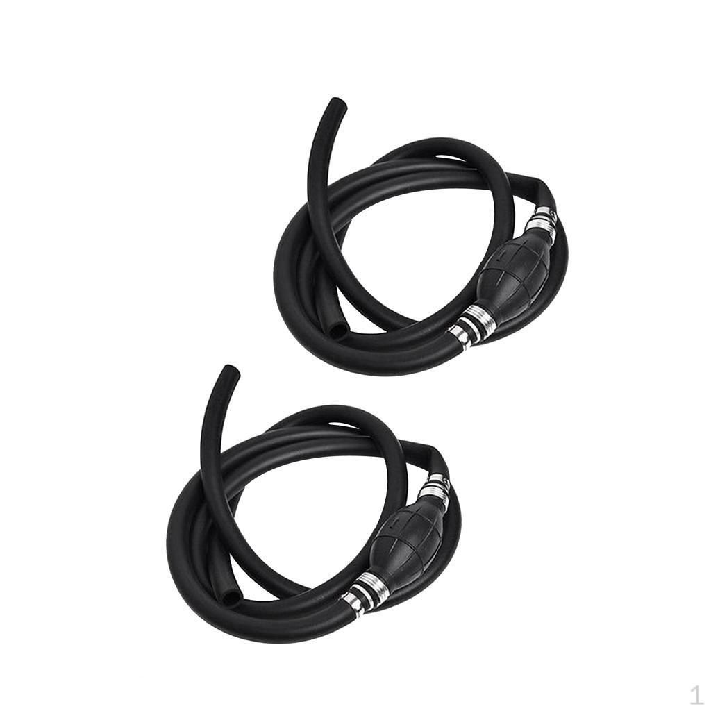 

2PCS Fuel Gas Hose Line Assembly Outboard Primer Bulb for Marine Boat Motor