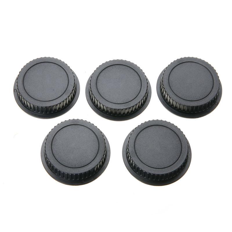 Reliable Rear Lens Cap Dustproof Cover for Canon DSLR Lens Set of 5 Pieces