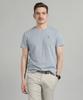 PANICALE Sky Blue Slub Cotton Short Sleeve T-Shirt