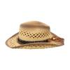 Breathable Spring And Summer Hollow Windproof Top Hat Beach Travel Denim Windproof Sunscreen Straw Hat