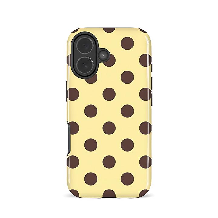 

Luxury Korean Polka Dots Phone Case for iPhone 17 16 15 14 13 12 11 X XS XR Air Pro Max Plus Luxury Double-layer Back Cover iPhone 15