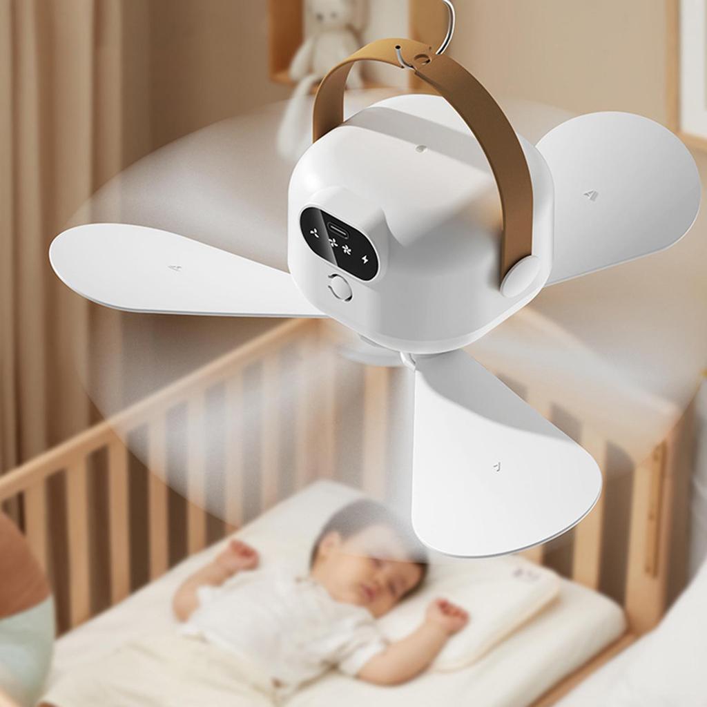 2400mah Camping Ceiling Fan with Light 3 Gear Adjustable Remote Control LED Night Lamp USB Wireless Cooling Fan for Home Outdoor