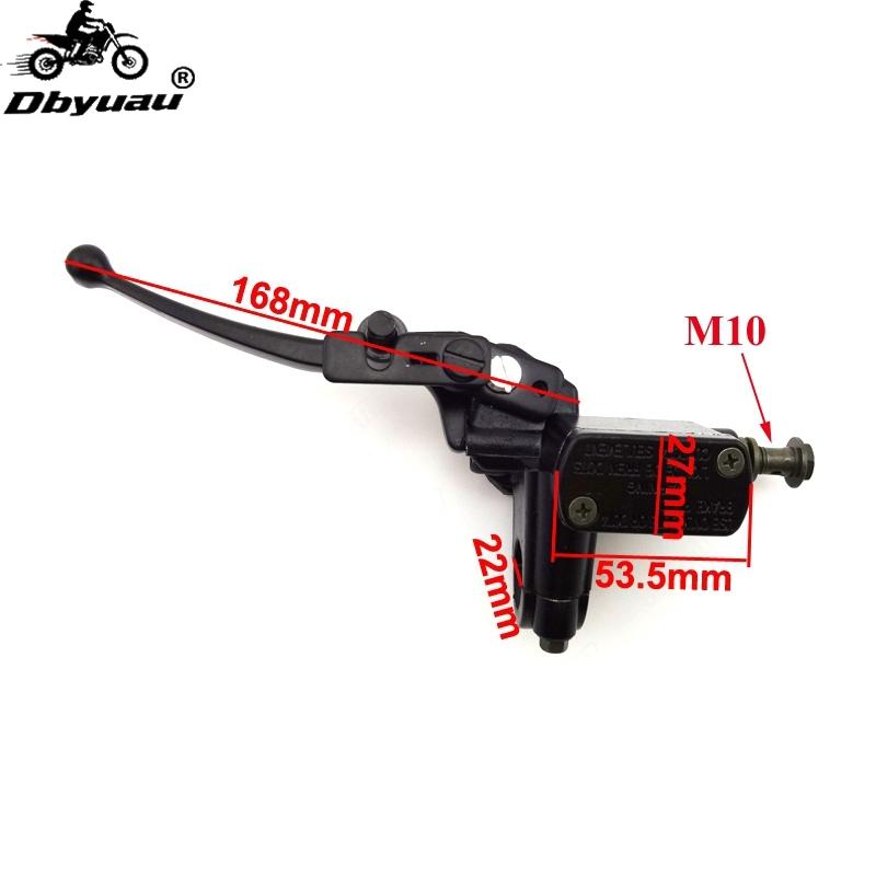 Dbyuau Черный Гидравлический Главный Тормозной Цилиндр Рычаг Тормоза Левый Для Квадроцикла 50cc 70cc 90cc 110cc 125cc
