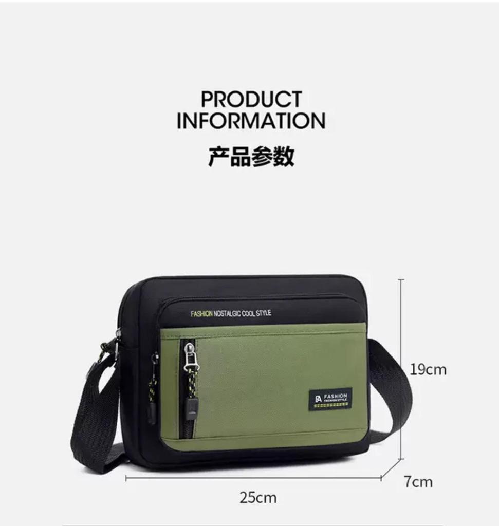 Men's Shoulder Bag 2024 New Casual Men's BagWaterproof Outdoor Multi-Functional Crosspody Bac