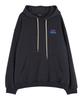 Graffiti Lettering Waffle Terry Hoodie_Charcoal