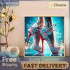Dream High Heels DIY Gem Art Diamond Painting Kits for Home Wall Decoration Crystal Rhinestones Diamond Painting 11.81x11.81in