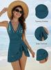 European Hollow Out One-Piece Swimsuit: Women's Slimming Sexy Skirted Bikini