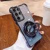 Luxury Glitter Bracket Case For Samsung S25 Ultra S24 FE S23 Plus A56 A06 A16 A36 A05 A15 A25 A35 A55 A14 A24 A34 A54 Cover