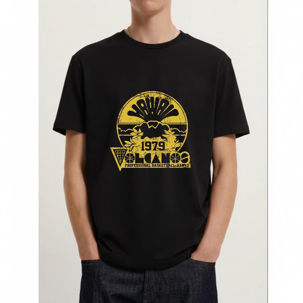 Hawaii volcanoes 1979 cba basketball triblend tshirt S