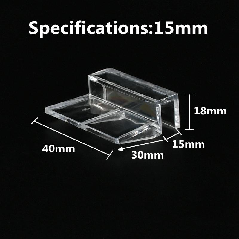 4/5/6/8/10/12/15/19mm Acrylic Aquarium Fish Tank Clips Glass Cover Support Holders Accessories for Aquarium Filter Lamp Stand