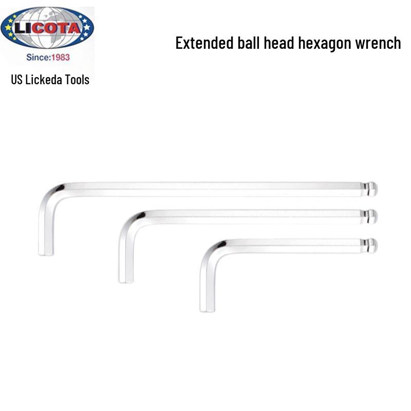 USA LICOTA Likeda Metric Ball End Long Arm Hex Key Set (1.3-36mm) 6.0mm