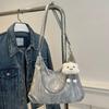 New summer fashion shoulder bag messenger bag simple casual soft surface large capacity commuter bag women's versatile