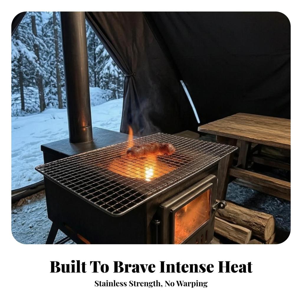 Stainless Steel Grill Mesh Easy To Clean Grate for Camping
