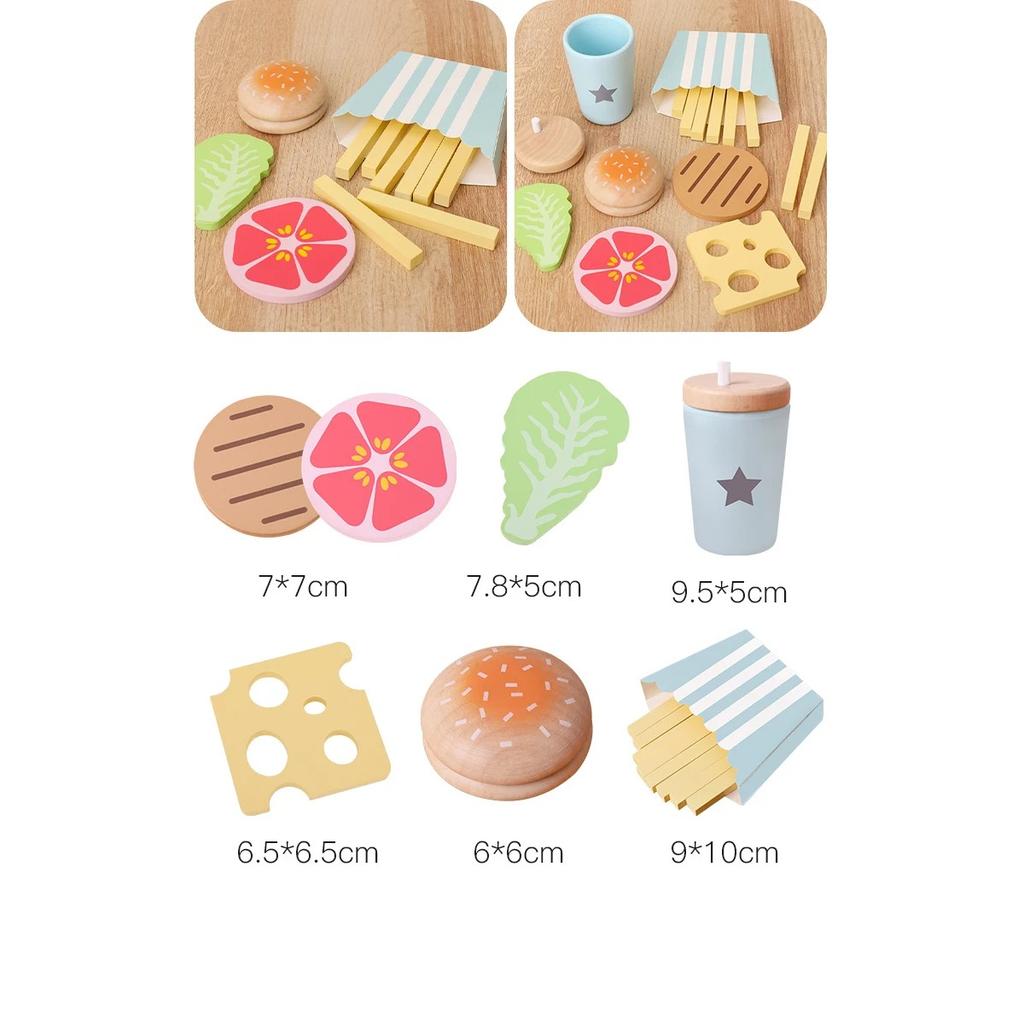 DIY Montessori Toys Simulation Kitchen Pretend Play Salad Cooking Cut Food Set Early Education Toys GiftsFor Children Kids