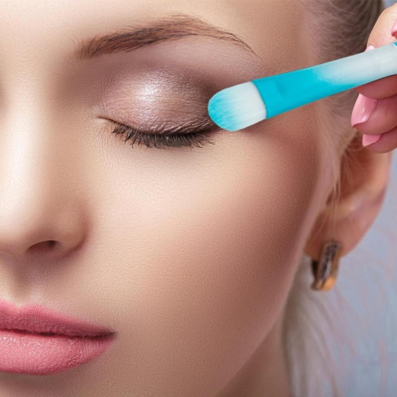 Beaded Makeup Brush Set Metal Handle Makeup Brushes Eyeshadow Brush Blush Brush Beadable Makeup Brushes for Makeup