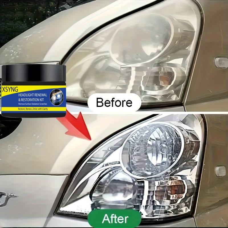 Car Headlight Renovation and Maintenance Cream, Headlight Gloss Paste, Yellowing Atomization Treatment