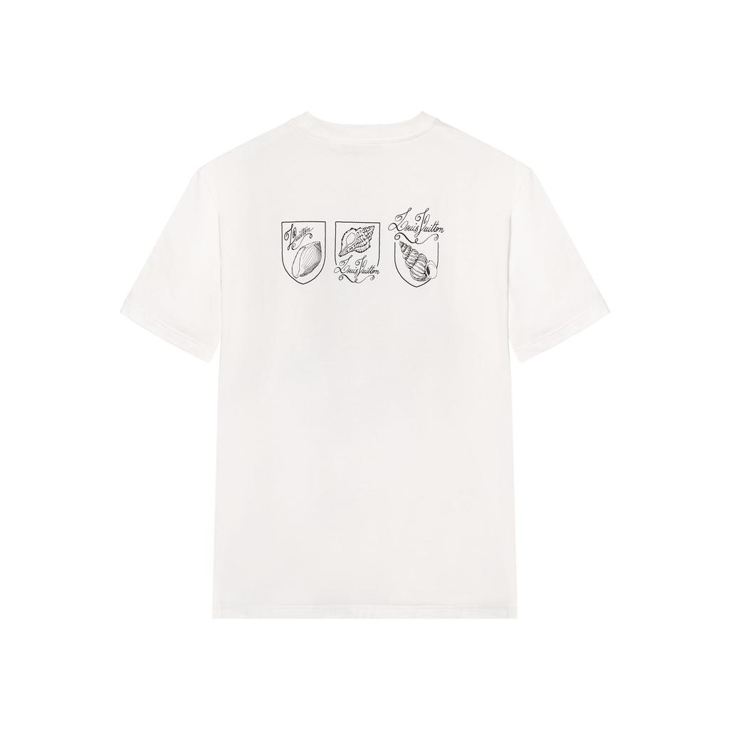 Louis Vuitton Printed Short Sleeved Cotton T Shirt 1AFR48