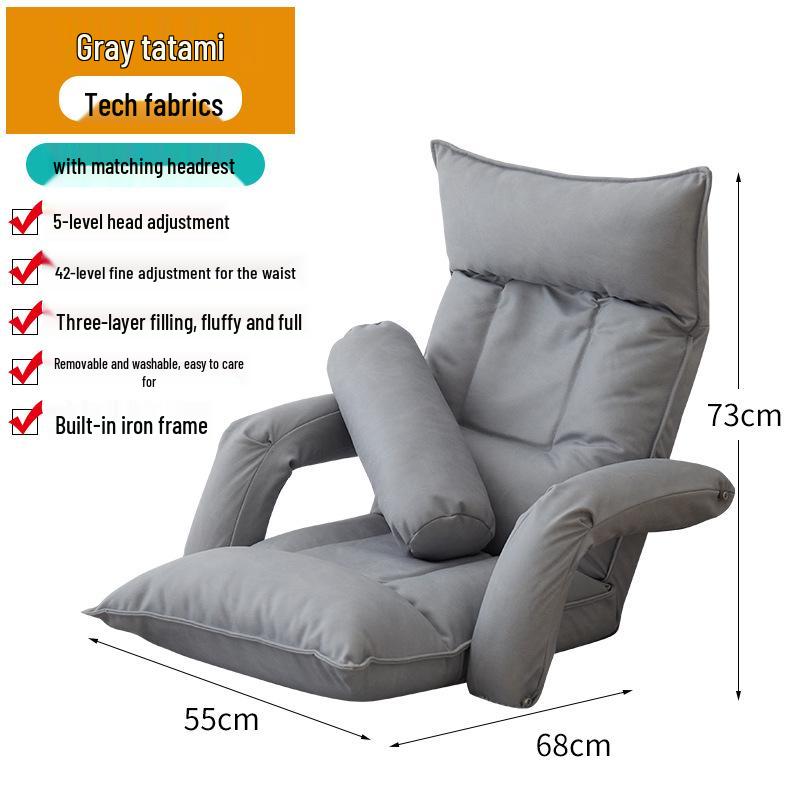 Convertible Balcony Tatami Recliner Chair – Dormitory Sofa Bed for Relaxation