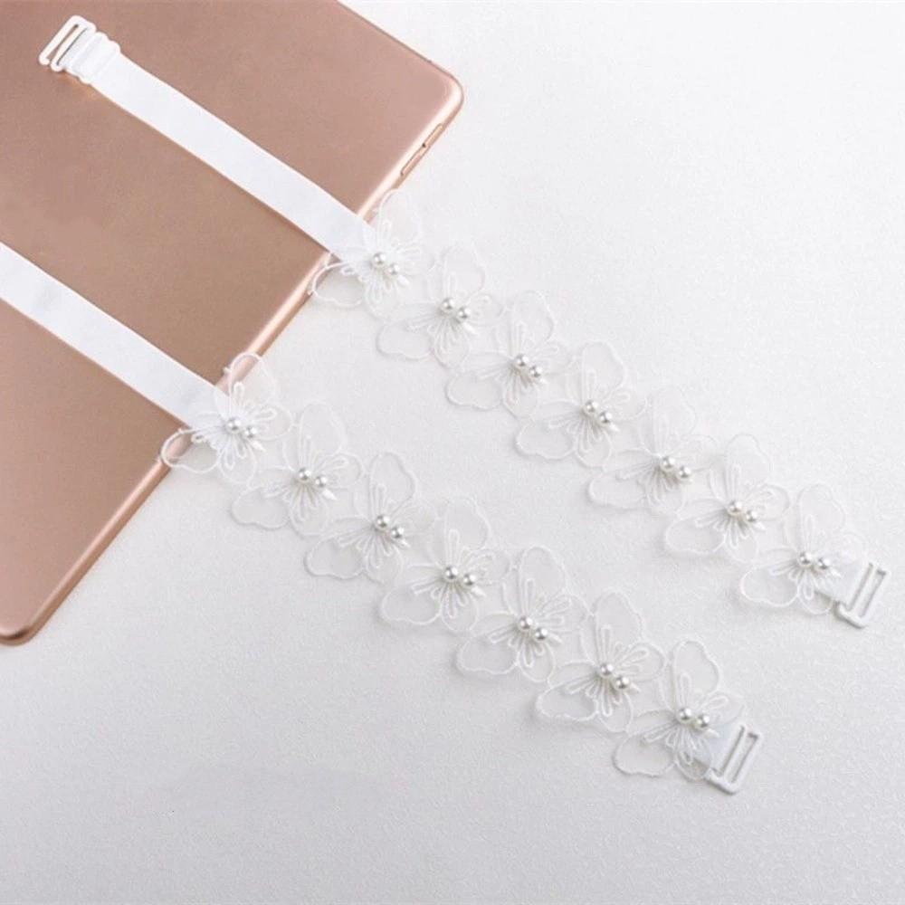 Sexy Anti-slip Lace Bra Strap Elastic Butterfly Flower Shape Shoulder Strap Adjustable Floral Bra Straps Bridal Wedding Party