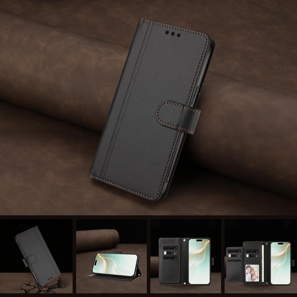 Leather Wallet Flip Case For Nokia C01 Plus C30 C10 C20 C300 C02 C32 C12 X30 X20 X10 G21 G11 G20 G10 G400 G42 G22 PU with 9 Card Slots and Wrist Strap
