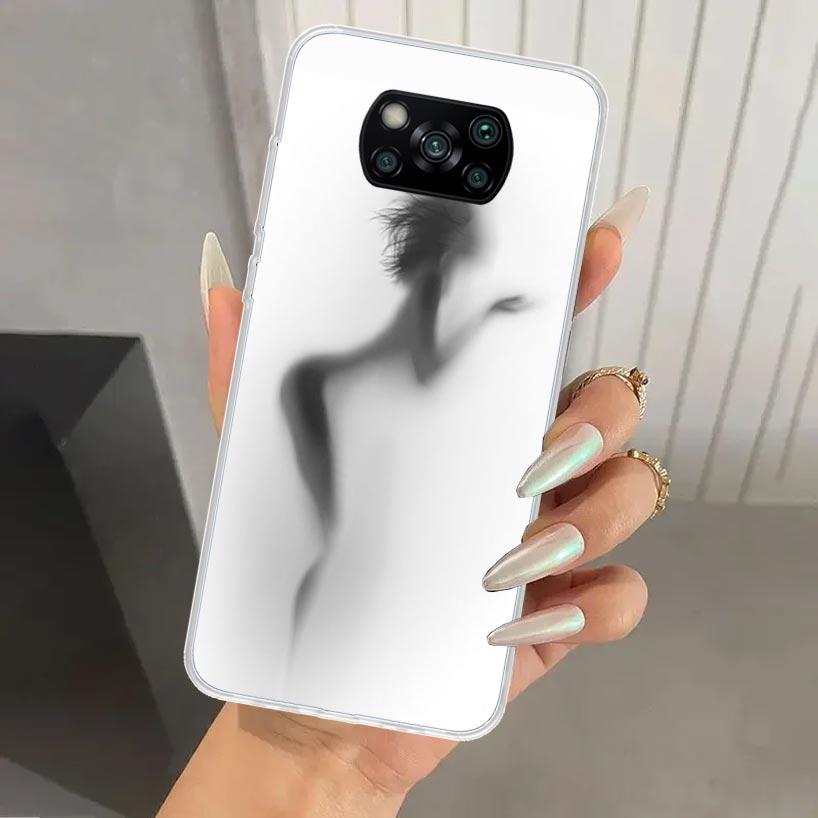 Woman Silhouettes Sexy Lady Girl Phone Case for Xiaomi Poco X5 X6 X7 Pro F7 Ultra M7 Redmi 15 15C 13 13C 12 12C 10 10A 10C 9 9A