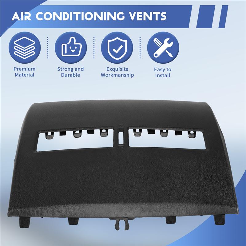 Car Air Conditioner Outlet Finisher-Instrument Panel Air Conditioning Vents Cover Shell For Nissan Tiida 2005-2011 Black