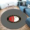 Feyenoord Round Area Rug,Carpet Rug for Living Room Bedroom Sofa Playroom Decor,Non-slip Floor Mat