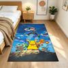 Pikachu Energy Burst Cleanable Rug Soft Plush Non-slip Bottom Bedroom Bedside Mat Retro American Style Christmas Gift for Friends