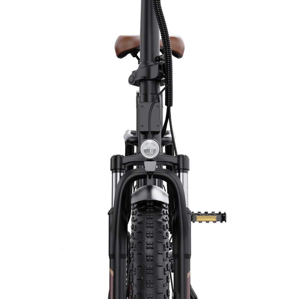 ONESPORT OT16-2 Universal City E-Bike 250W & 25km/h & 20" Road E-Bike, 48V17Ah & 100km PAS Range & Front Suspenison Long Range E-Bike