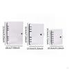 3 Pieces Binder Planner Cover PVC Transparent Notebook Protector Refillable Loose Folder Organizer