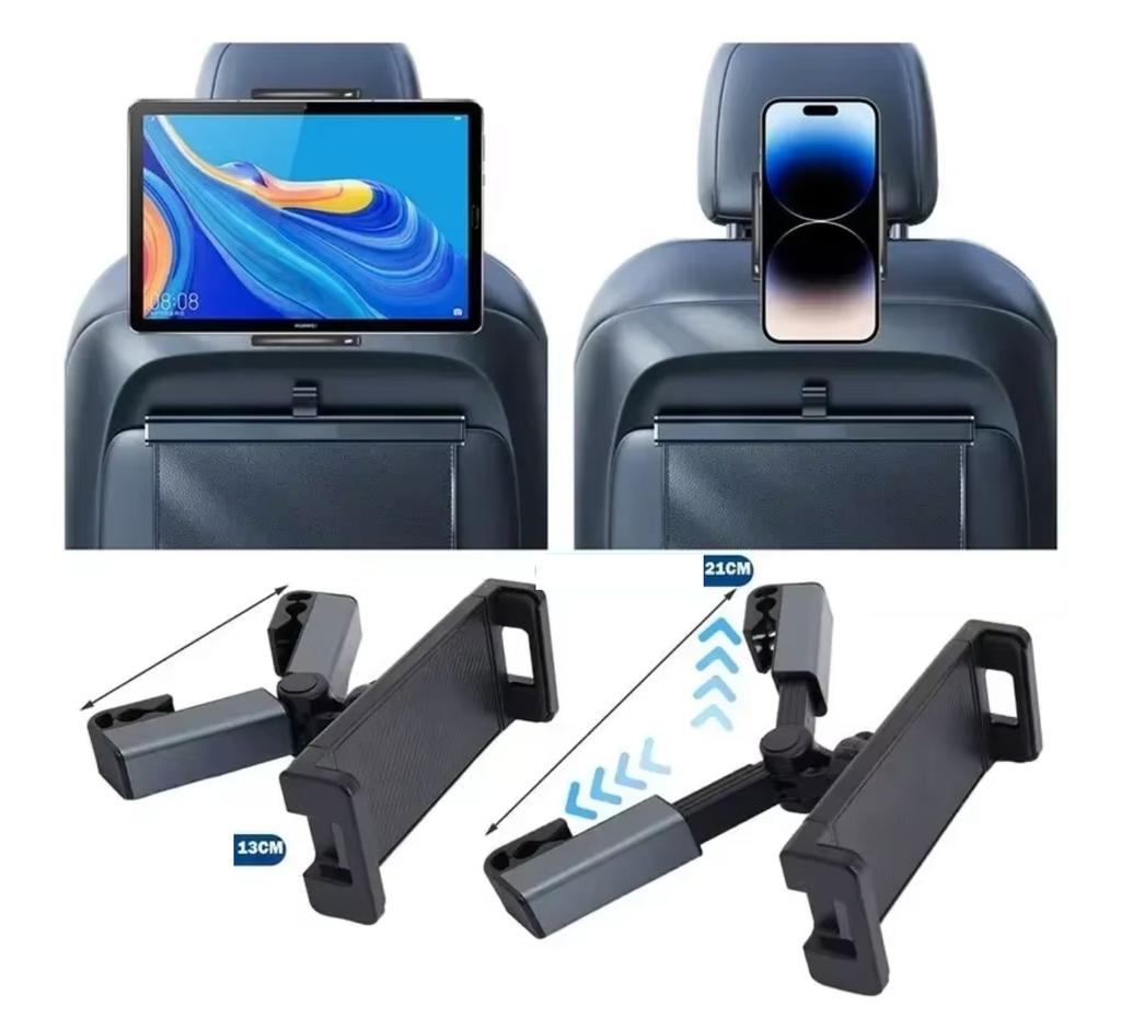 Car Holder FOR Car Seat Headrest FOR Tablet Phone 360 Rotatable