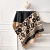 New Elegant Ladies' Pashmina Jacquard Cashmere Scarf Winter Thick Warmth Two-Sided Shawl Coldproof Windproof Blanket Scarf