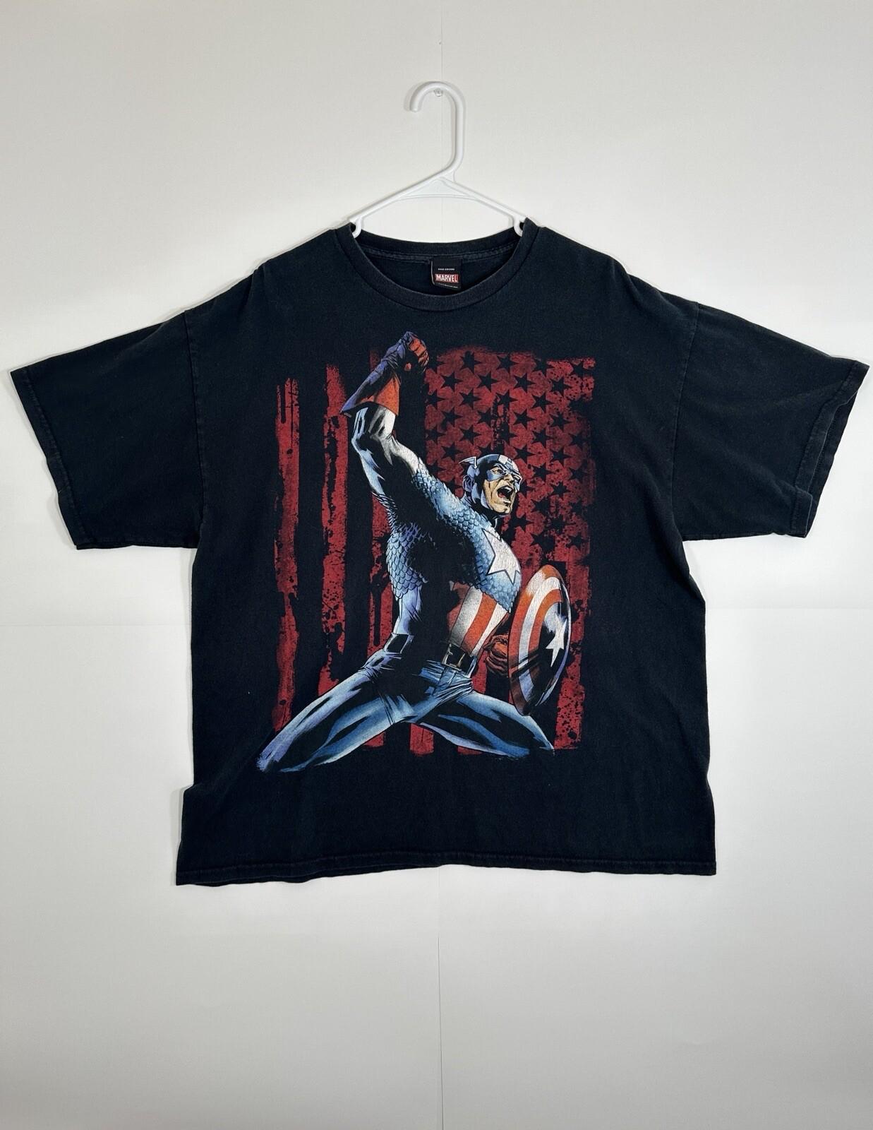 Marvel Mad Engine Captain America Shirt Promo Comic Superhero T-shirt Large 2012 S