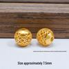 S925 Silver Ancient Gold Four-Leaf Clover Spacer Beads for DIY Jewelry: Bracelet & Necklace Craft Accessories.