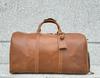 Extra Large Men's Genuine Leather Travel Bag with Shoe Compartment - Handheld, Crossbody, Single Shoulder