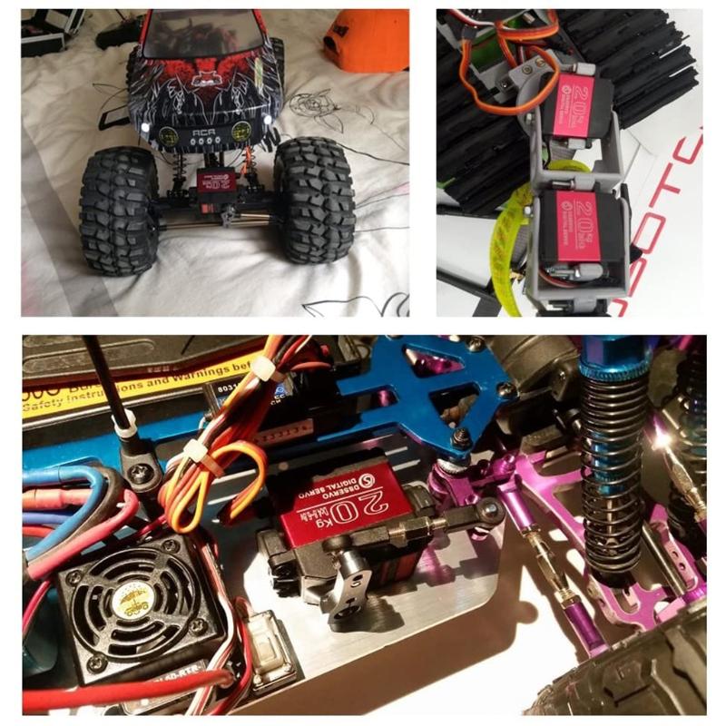 1pcs 20kg High Torque Coreless Servo Motor Metal igital Waterproof Gear & Copper+Aluminum Servo Gear for Robotic IY