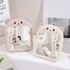 Cartoon Desktop Mirror Women Girls Makeup Mirrors Dormitory Dressing Mirror Gift