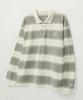 Seteo Rugby Stripe Pique Long Sleeve Khaki