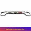 Compatible with 2023–2025 Mercedes GLC260L, GLC300 Black Chrome Rear Diffuser with Electroplated Bright Strip.