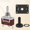 AA92-Momentary 30A Toggle Switch Waterproof 12V (ON)/Off/(ON) 3 Pin SPDT With UP/Down Mounting Plate For RV Motor Control