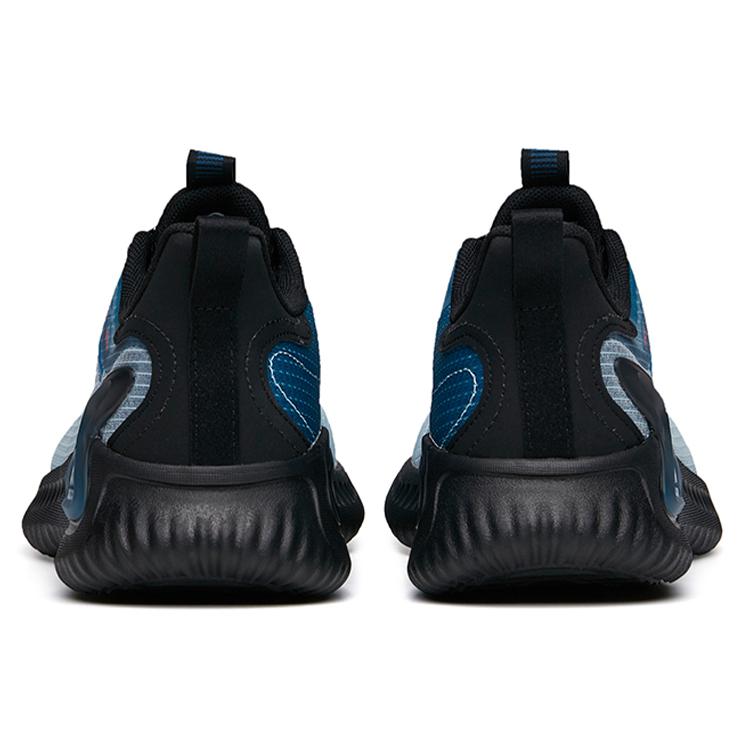 Anta Running Collection Comfortable Cushioning Slip Resistant Abrasion Resistant Low Top Running Shoes Men's Blue Black 112135565-5
