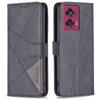 BINFEN COLOR For Motorola Edge 50 Fusion 5G Phone Cases Wallet Stand Geometry Imprint Leather Cover