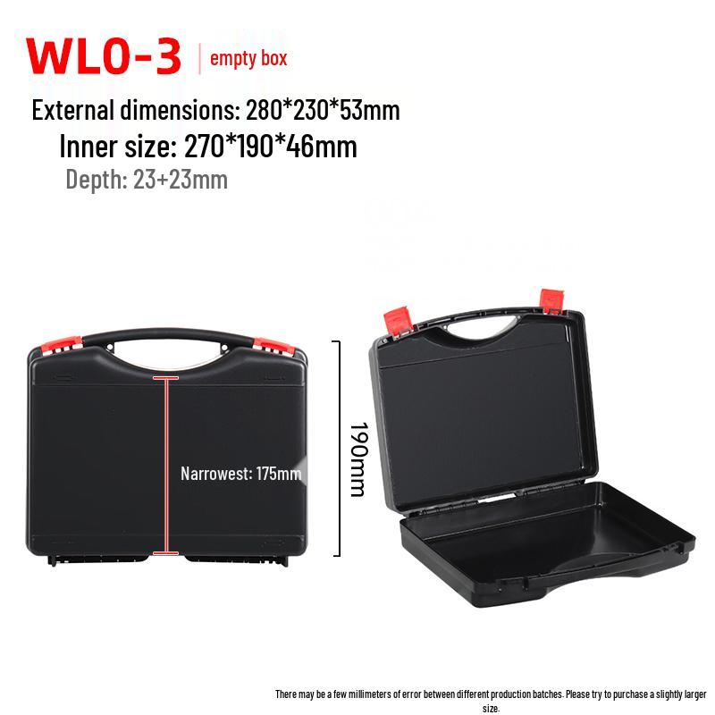 Multi-Functional Tool Storage: Handheld Plastic Box for Tools, Electric Drill, and Multimeter Equipment