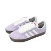 adidas Little Taro Slip Resistant Abrasion Resistant Low Top Skateboard Shoes Unisex Purple White HQ1802(Team847-)