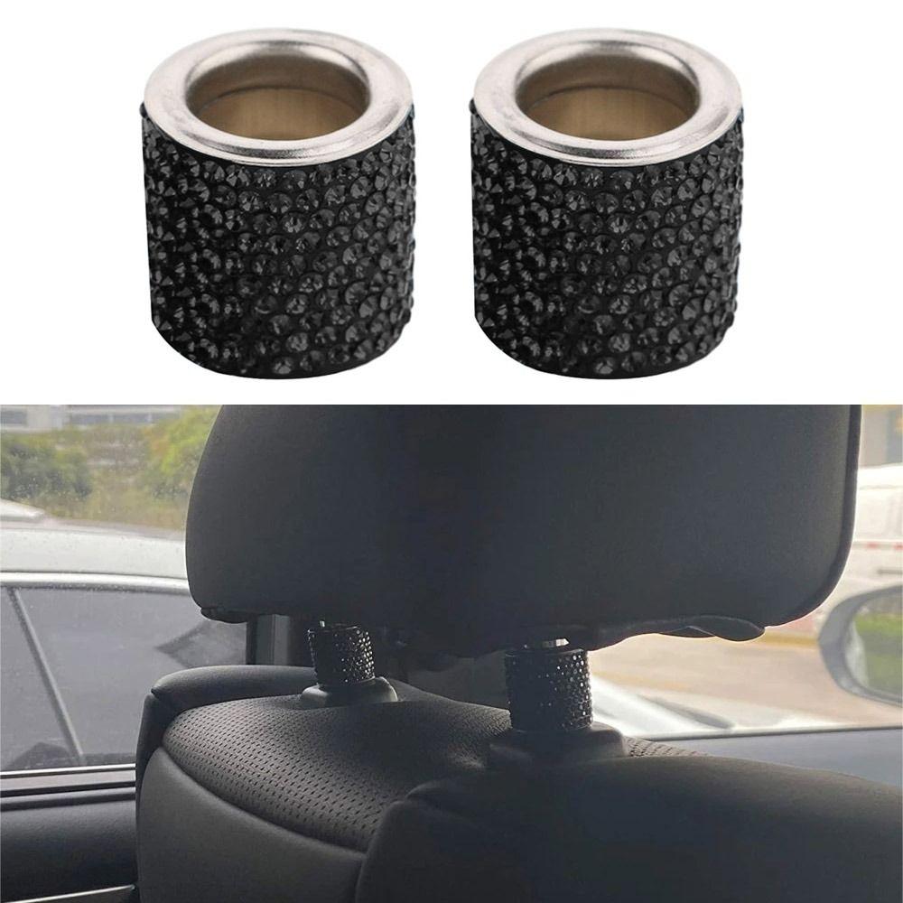 Bling Car Seat Headrest Ring Crystal Car Interior Accessories Headrest Decoration Women Girls
