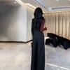 High-Waisted Retro Wide-Leg Pants for Pear-Shaped Figures - Drapey Slimming Trousers