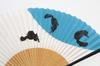 Folding Fan with Fan Gift Box Made In Japan [Hasegawa] Women's Case, Included, (Black Cat)